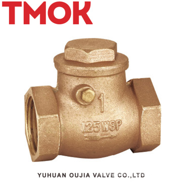 full brass nickle plated swing female thread check valves